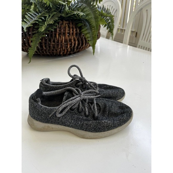 NWOT Allbirds Merino Wool Runners Shoes Gray Black Mens 8 Allbirds Wool Runner NZ Waterproof | All-Weather Wool Sneakers main image 3